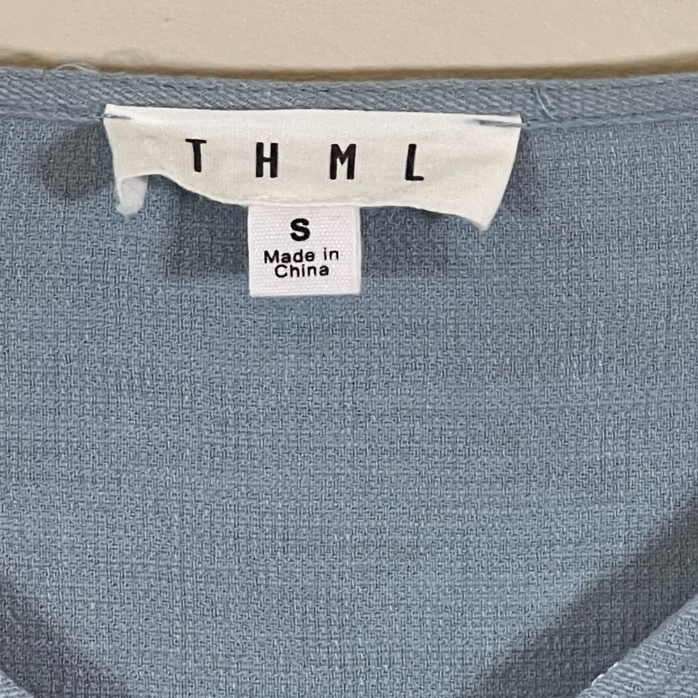 THML Sleeveless Blouse with Ruffle Cap Sleeve - Picture 2 of 5